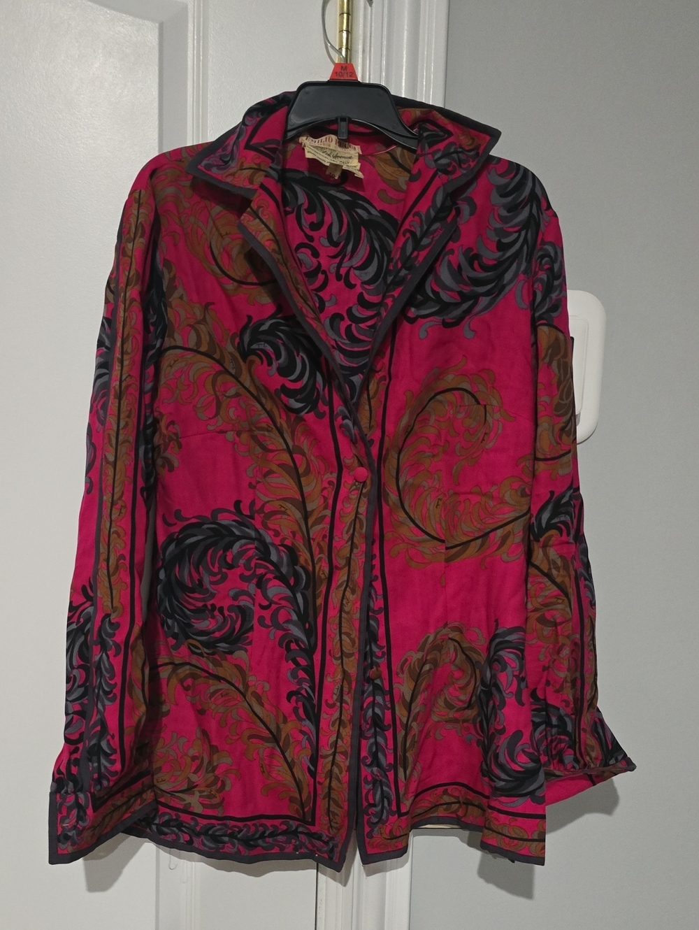 Extremely rare Emilio Pucci for saks 1960s blouse